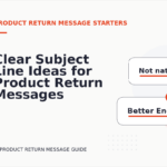 Clear Subject Line Ideas for Product Return Messages