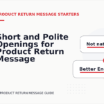 Short and Polite Openings for Product Return Message English